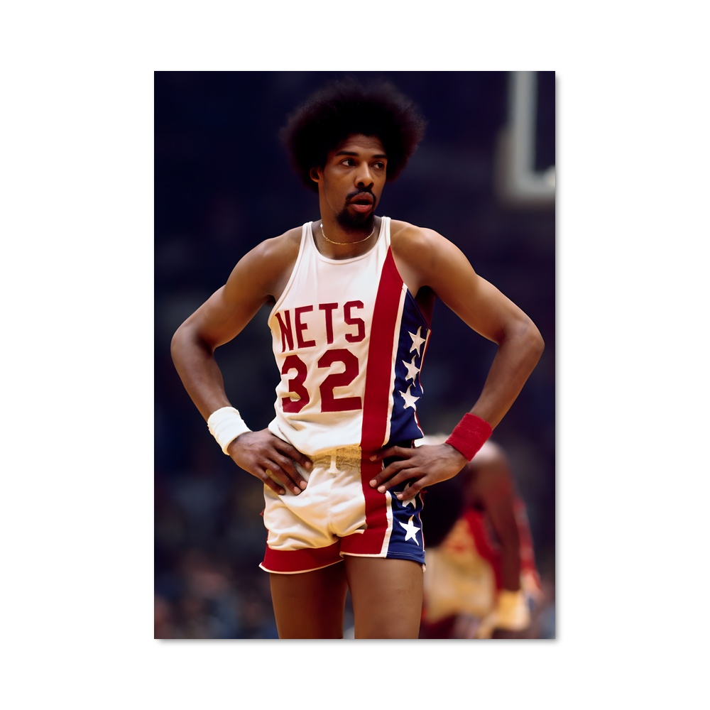 Poster Dr. J en Action – affiche Basketball